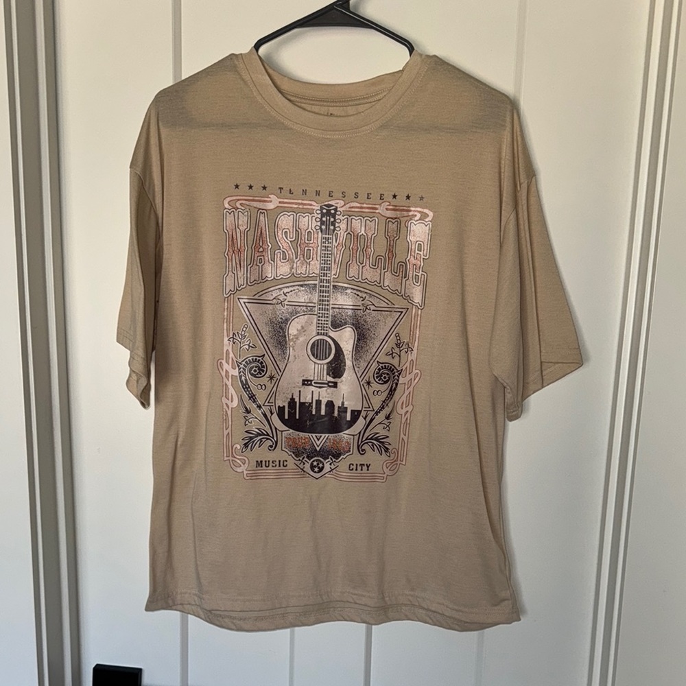 Tan Graphic Tee